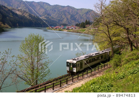 只見線・大志地区（福島県・三島町） 89474813