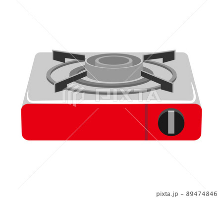 カセットコンロのイラスト素材