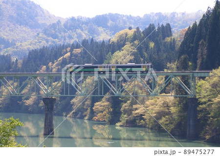 只見線・第2只見川橋梁（福島県・三島町） 89475277
