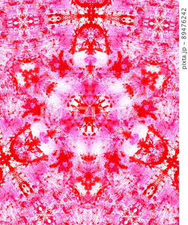 Abstract Textured Painted Background With Kaleidoscope Pink Background 89476242