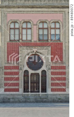 Sirkeci Metro Station facade with red bricks and windows, Istanbul, Turkey Sirkeci Metro Station facade with red bricks and windows, Istanbul, Turkey 89480072