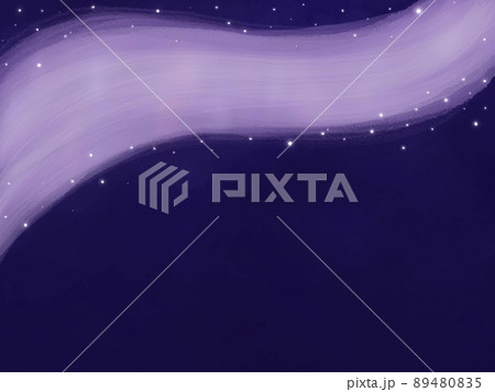 星空に浮かぶ銀河 オーロラのシンプルな夜空の背景 横向き のイラスト素材 4805 星空に浮かぶ銀河 オーロラのシンプルな夜空の背景 横向き のイラスト素材 4805