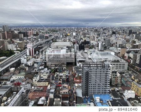 大阪　新世界　通天閣からの眺め　 89481040