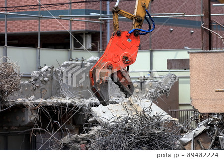 解体中のマンション　イメージ 89482224
