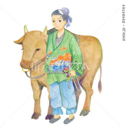 牛を連れた彦星 89484564