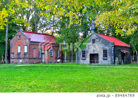 北海道・北海道大学・札幌農学校第2農場・立ち並ぶ製乳所と窯場・札幌市 89484769
