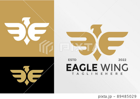 Eagle Wing Logo Design Vector illustration template 89485029