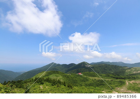 新潟 佐渡 ドンデン山から見る風景 新潟 佐渡 ドンデン山から見る風景 89485366