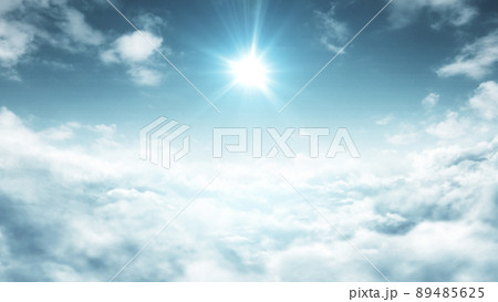 雲海　背景素材　昼景 89485625