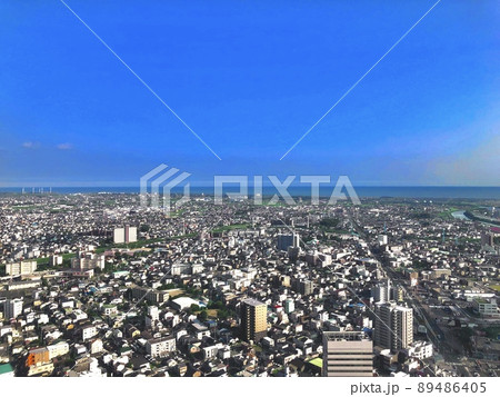 高いところから見た街並み 89486405