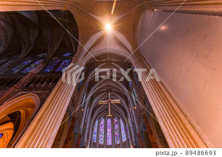 Cathedral of Our Lady of Chartres , France, interiors 89486693