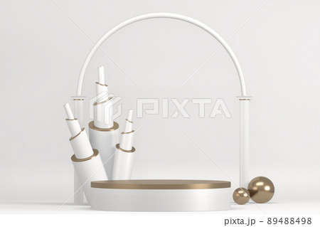 The Stage podium for products decoration suitable .3D rendering The Stage podium for products decoration suitable .3D rendering 89488498