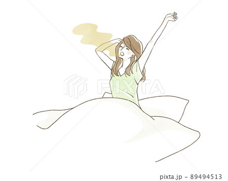 寝起きの口臭がひどい女性 寝起きの口臭がひどい女性 89494513