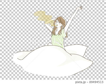 寝起きの口臭がひどい女性 寝起きの口臭がひどい女性 89494513