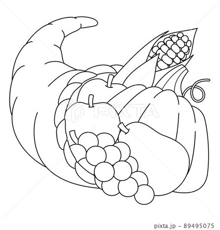 thanksgiving cornucopia coloring pages