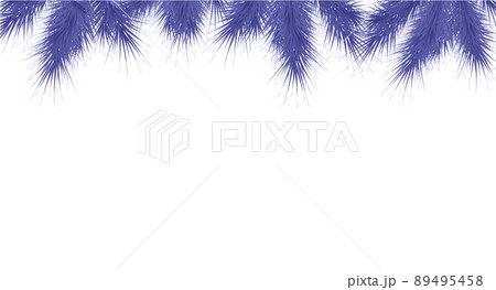 Frame with fir tree on transparent background very peri toned 89495458