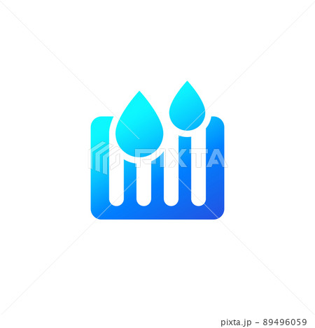 drain or drainage icon on white 89496059