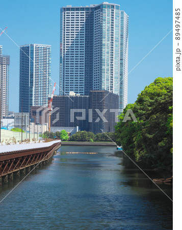 【東京都・2022年5月】　浜離宮　都市景観 89497485