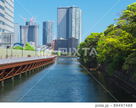 【東京都・2022年5月】　浜離宮　都市景観 89497488