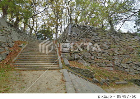 阿波「徳島城」本丸の石垣 89497760