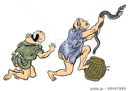 日本画風-鰻の脱走 89497889