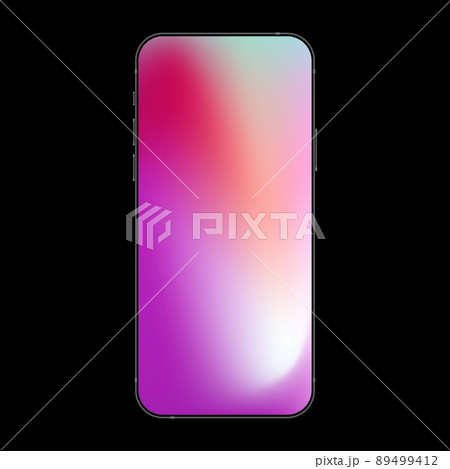 Trendy Holographic Wallpaper. Colorful Neon Background on Device Display Trendy Holographic Wallpaper. Colorful Neon Background on Device Display 89499412