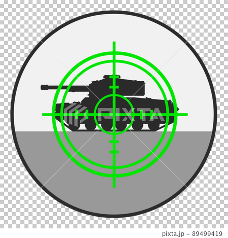Illustrations aiming at tanks in war 89499419