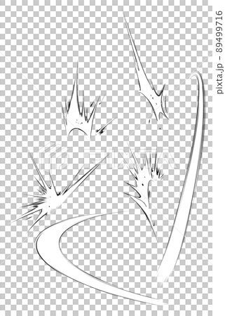 Slashing slash monochrome B Slashing slash monochrome B 89499716