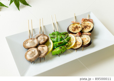 炭火焼きの野菜串3種類 炭火焼きの野菜串3種類 89500011