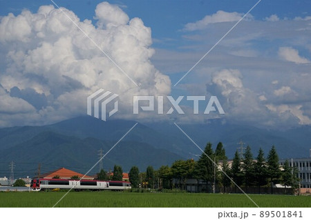 夏の長野　長野電鉄　特急スノーモンキー 89501841