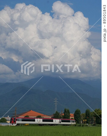 夏の長野　長野電鉄　特急スノーモンキー 89501843