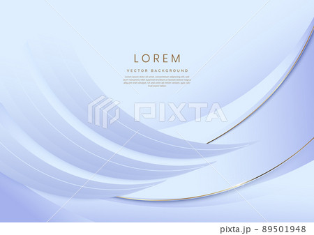 Abstract 3d light blue background with gold lines curved wavy sparkle with copy space for text. Luxury style template design. Abstract 3d light blue background with gold lines curved wavy sparkle with copy space for text. Luxury style template design. 89501948