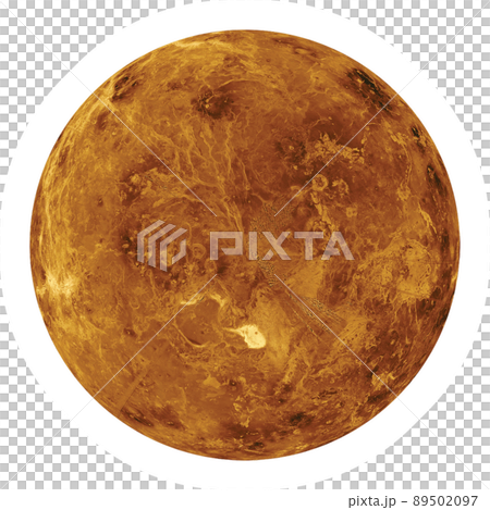 Venus on space background. Elements of this image furnished by NASA. 89502097