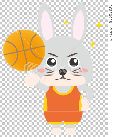 2023 New Year's card design Rabbit sports basketball basketball ball 89502839