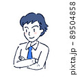 腕組みする男性 89504858