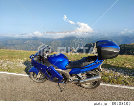 Bike on road in countryside 89508109