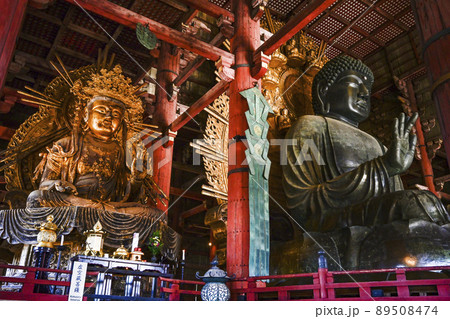 東大寺 大仏さまと如意輪観音菩薩坐像 東大寺 大仏さまと如意輪観音菩薩坐像 89508474