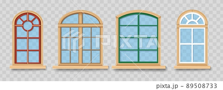 Arch wood windows Arch wood windows 89508733