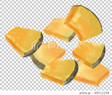 スライスしたカボチャのワンポイント 89512294
