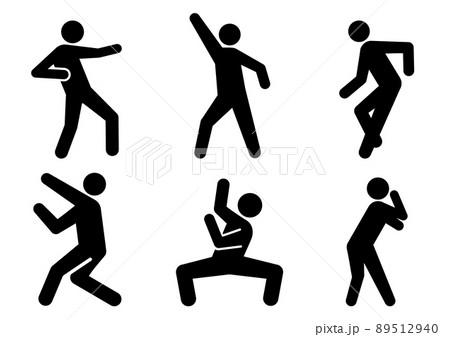 踊る人ピクトグラム 89512940