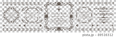 Decorative Design Beautiful Frame Frame Design Template Antique Vintage Luxury 89516312