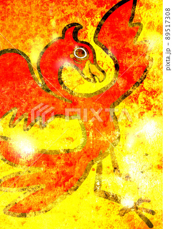 炎の中で踊るフェニックス 89517308