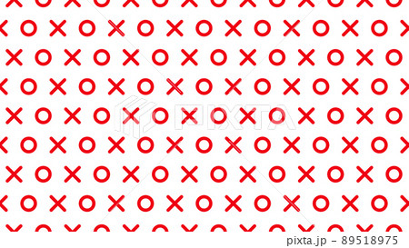 まるばつパターン背景のイラスト素材 5175