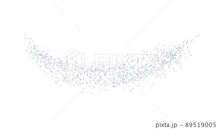 Arc backdrop plume silver texture crumbs. Vector. 89519005