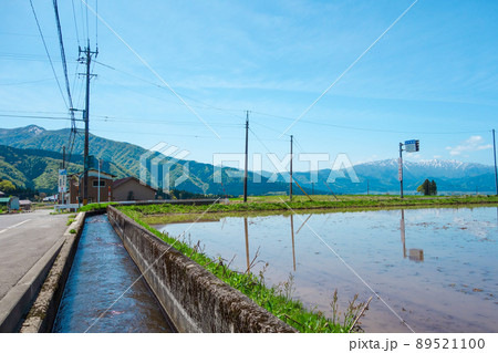 自然豊かな田園風景【福井県大野市】 89521100