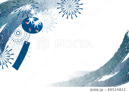 花火 風鈴 金魚 背景のイラスト素材 5242 花火 風鈴 金魚 背景のイラスト素材 5242