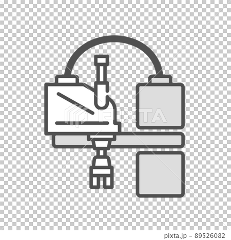 産業用ロボット、水平多関節ロボットのイラスト 89526082