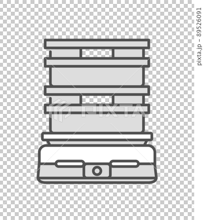 コンテナを運ぶロボットのイラスト素材。 コンテナを運ぶロボットのイラスト素材。 89526091