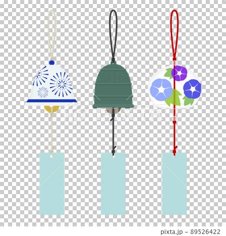 風鈴のイラストセット 89526422