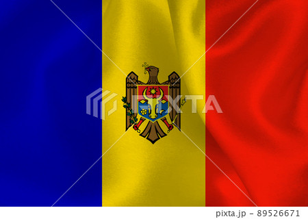 モルドバ　 国　旗　背景